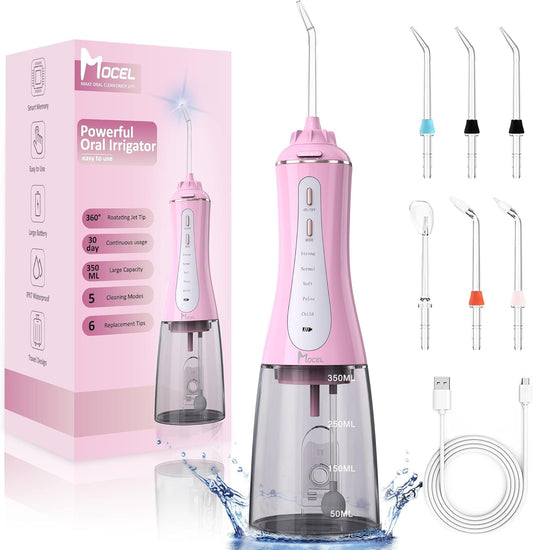 Mocel Water Dental Flosser Cordless Teeth Cleaning 5