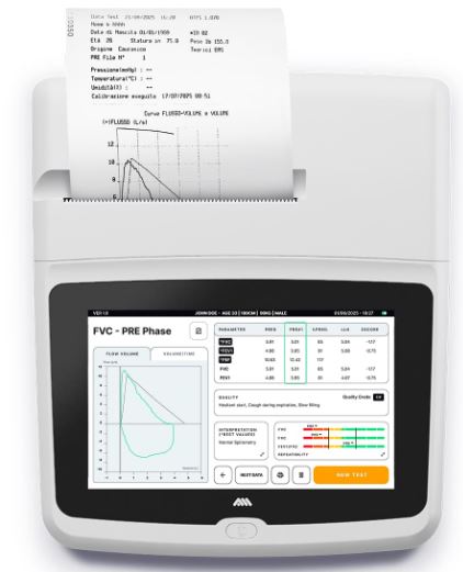 SPIROMETER DESKTOP TYPE WITH 7 INCH TOUCH SCREEN AND BUILT IN PRINTER